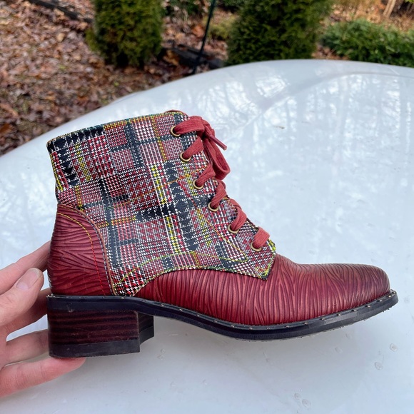 Spring Step L’artiste Mazoya red booties size 37 - Picture 8 of 15